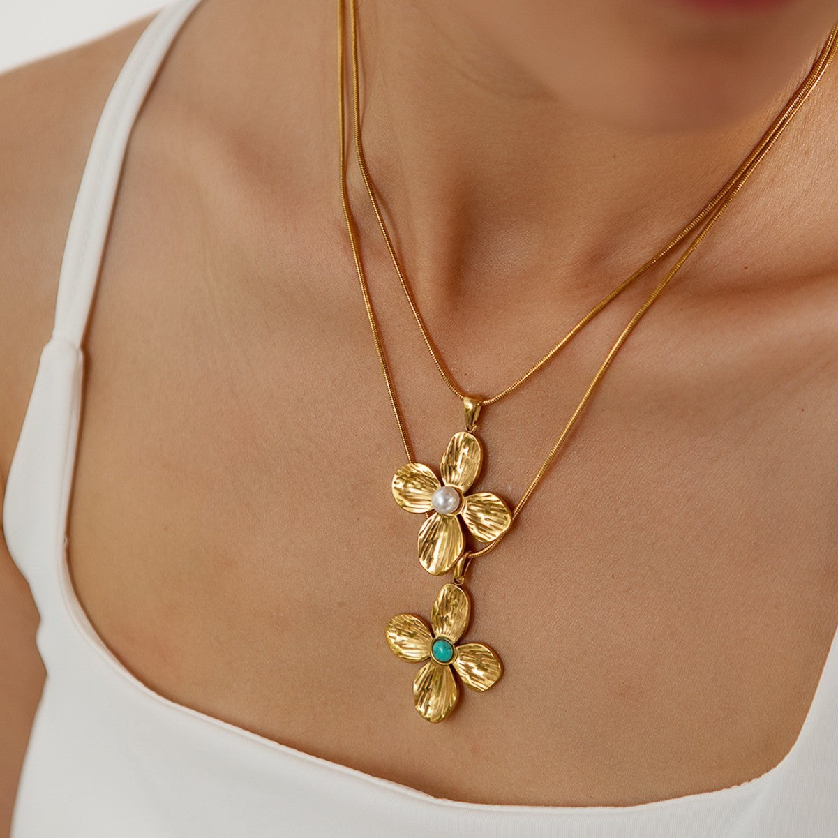 Retro Petals Jewelry Set