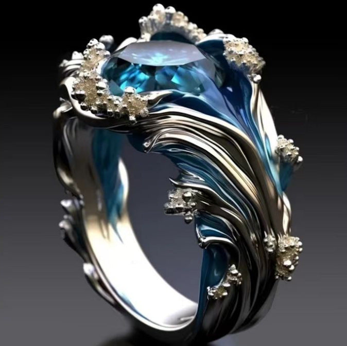 Elegant Resin Diamond Ring