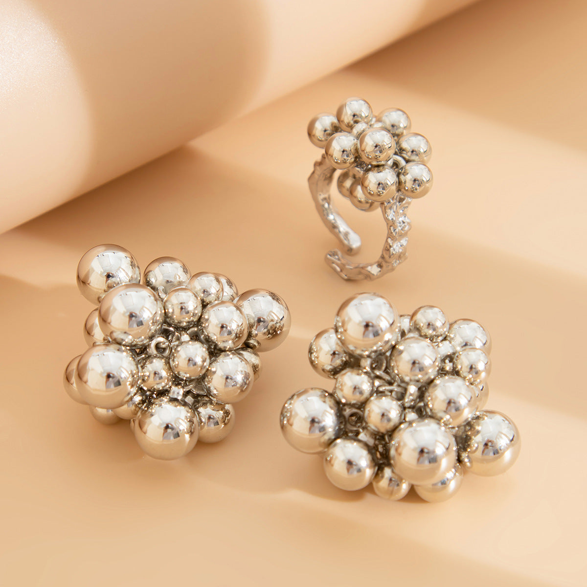 Elegant Geometry Beaded Earrings