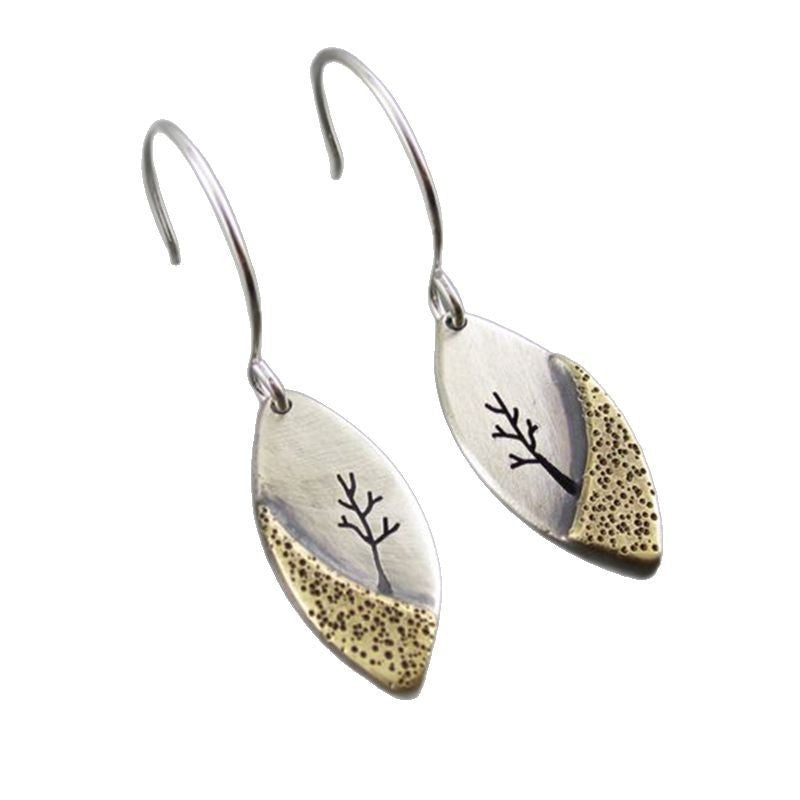 Retro Drop Twig Earrings