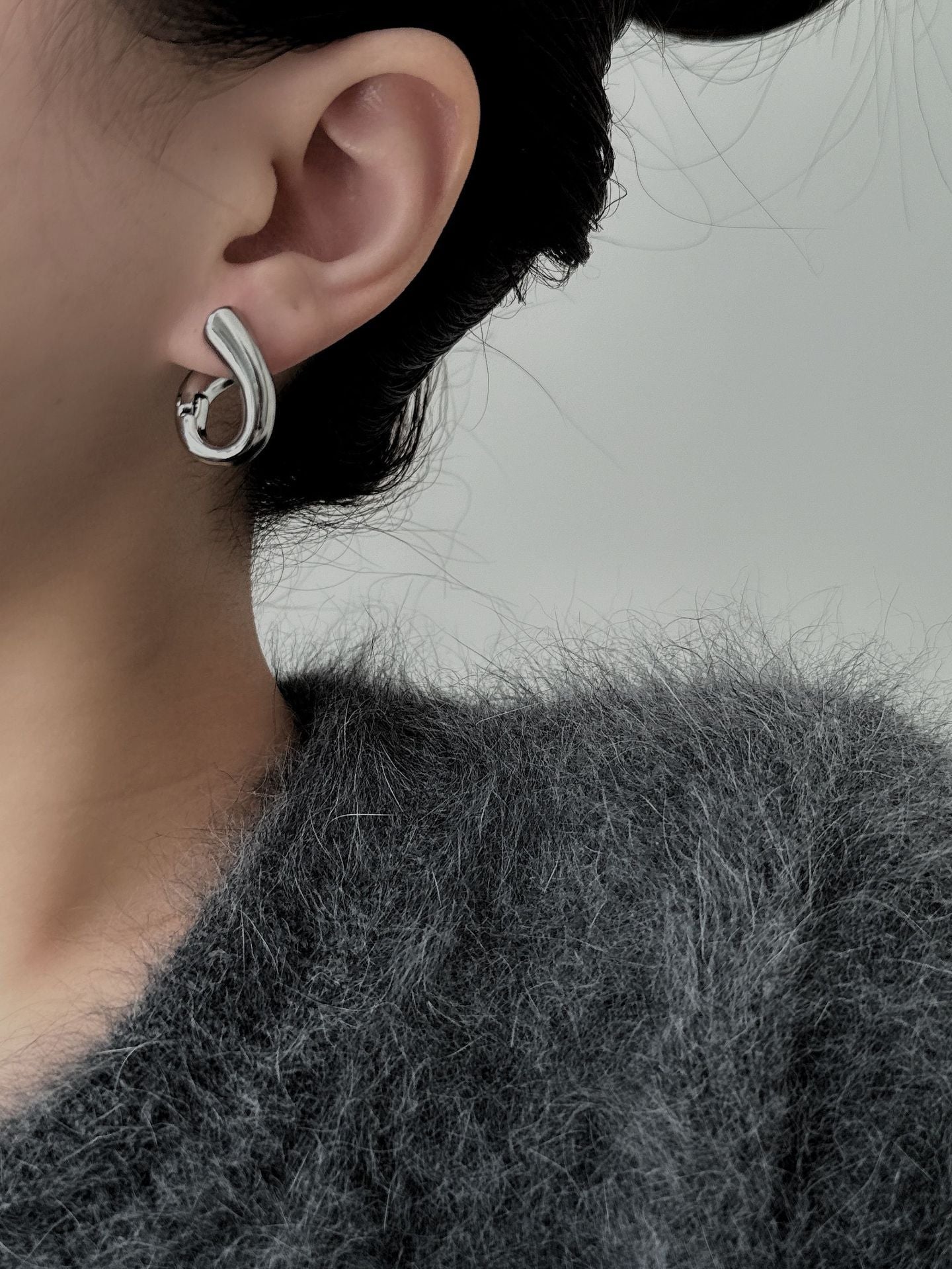 Heart-Shaped Buckle Earrings