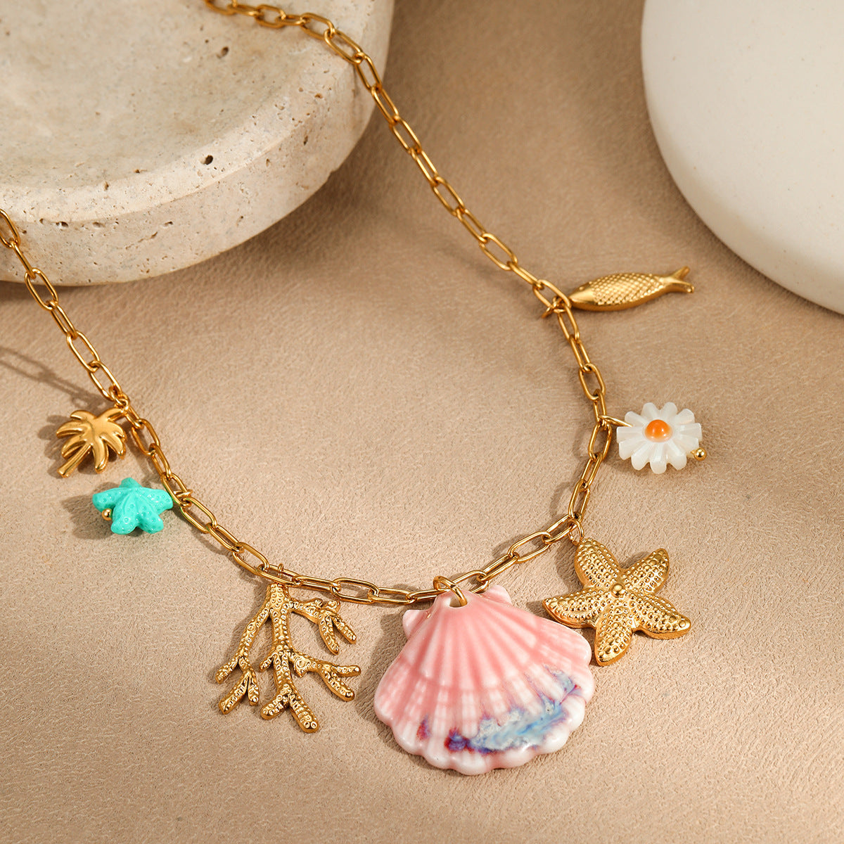 Ocean Starfish Vacation Necklace