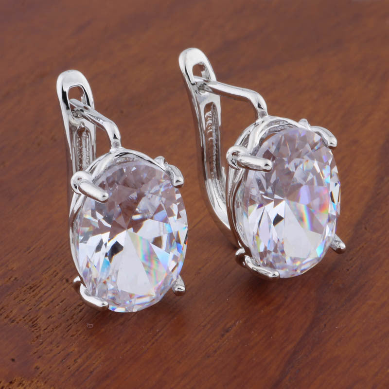 Romantic Retro Oval Earrings