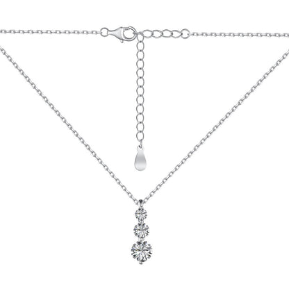 Sterling Silver Zircon Jewelry Set