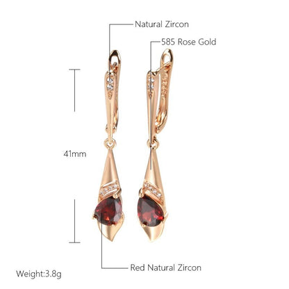 Elegant Zircon Geometric Earrings
