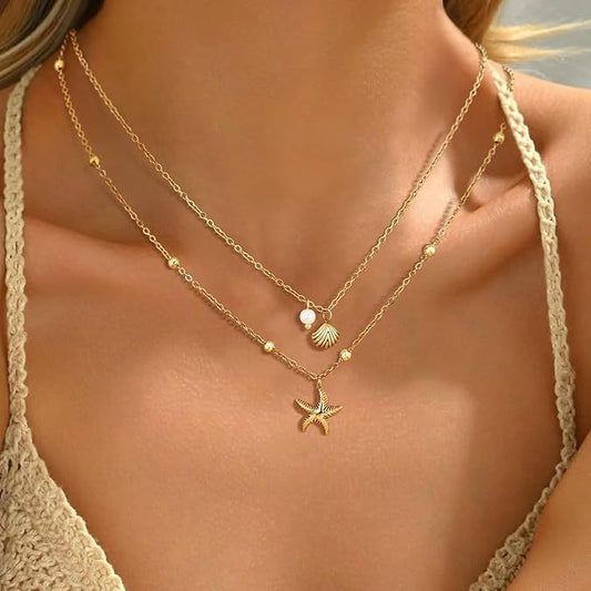 Summer Vacation Starfish Necklace