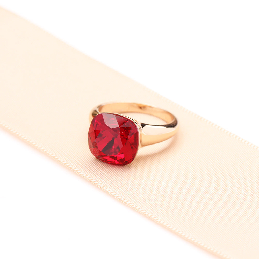Classic Multi-Color Crystal Ring