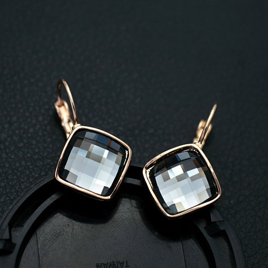 Korean Style Simple Square Earrings