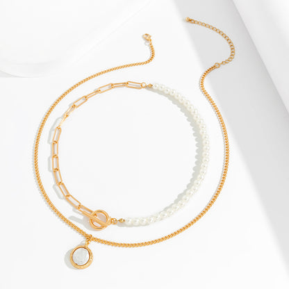 Baroque Woven Pearl Necklace