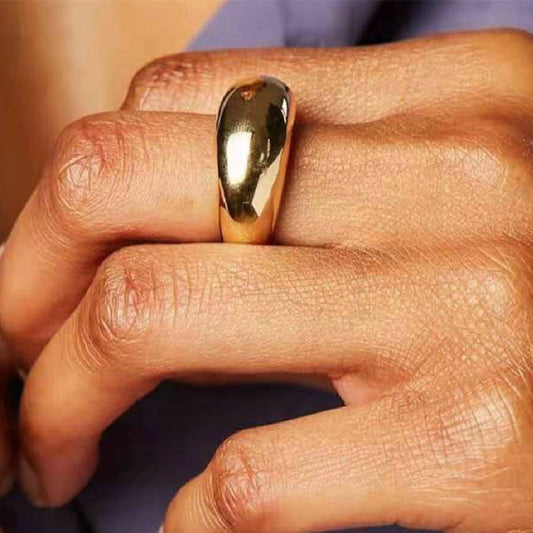 Elegant Geometric Gold Ring
