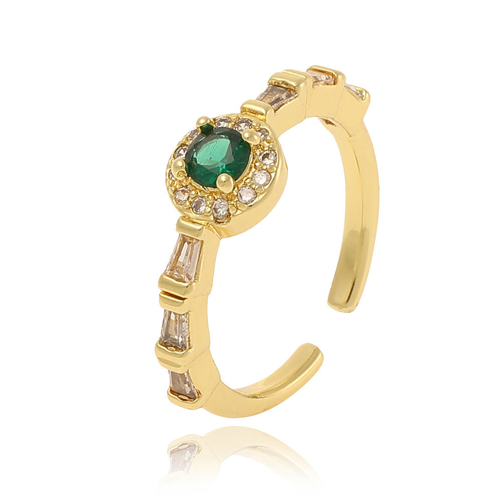 Elegant Retro Zircon Ring