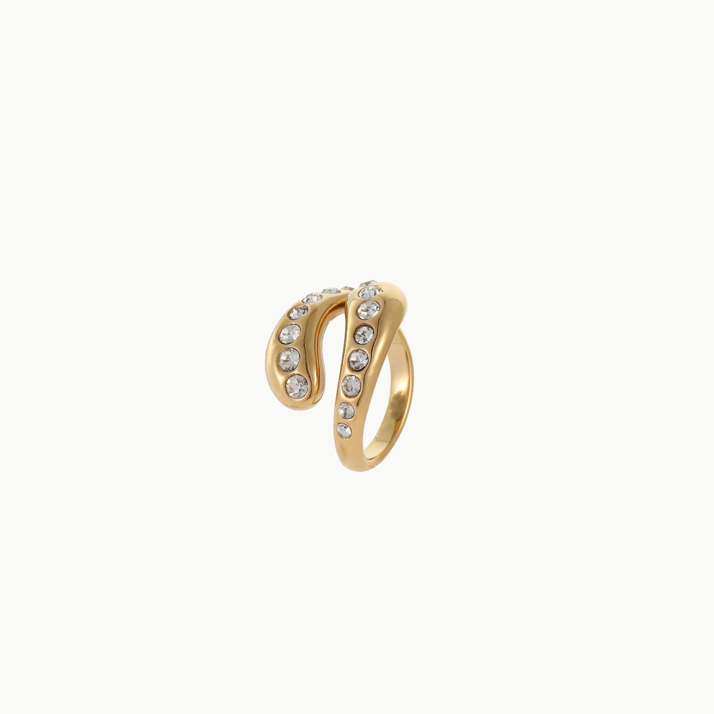 Geometric Hammer Open Ring