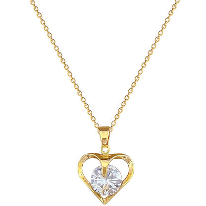 Gorgeous Heart Zircon Necklace
