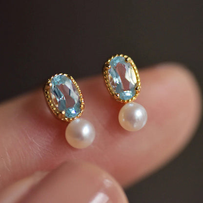 Elegant Pearl Stud Earrings