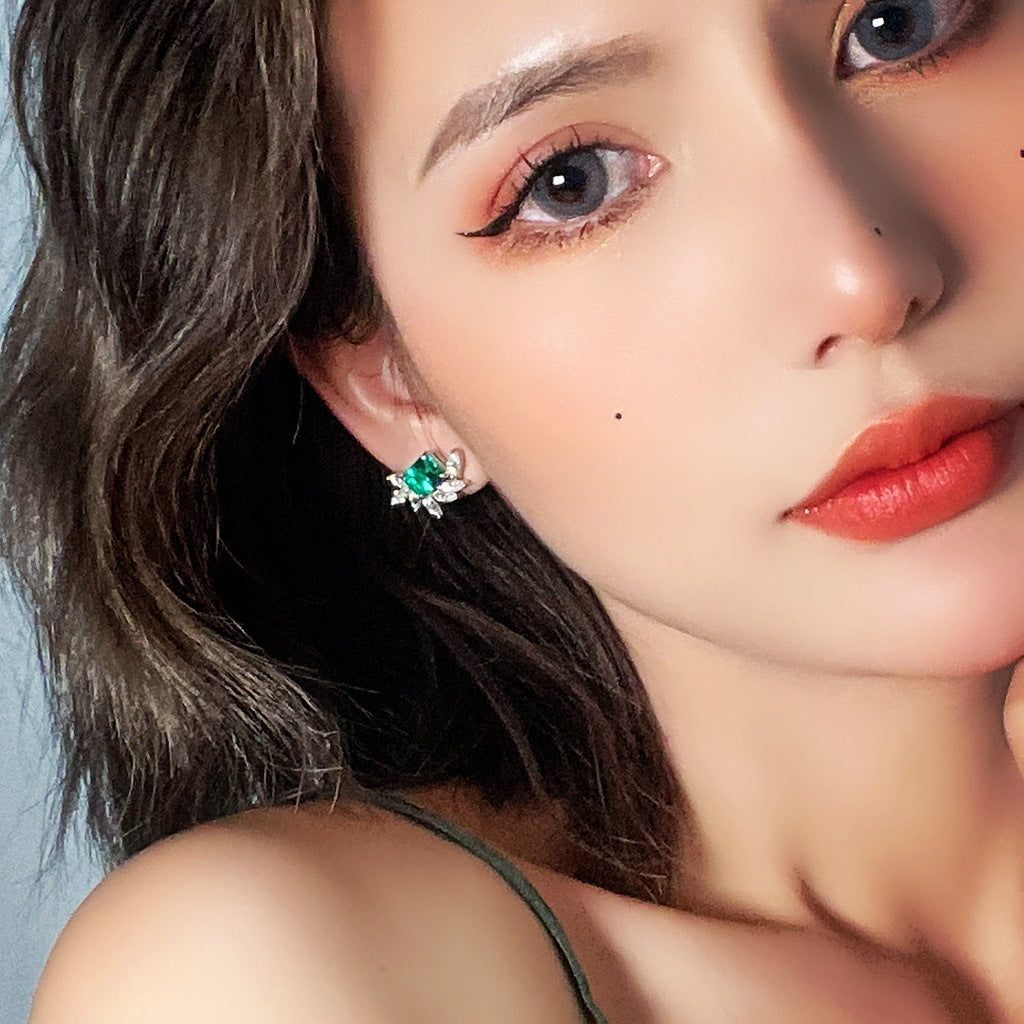 Citrine Tourmaline Elegant Stud Earrings