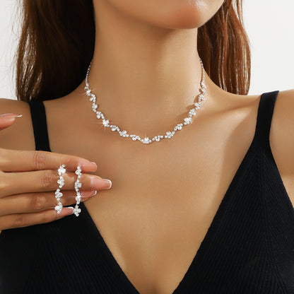 Elegant Rhinestone Ear Stud Set