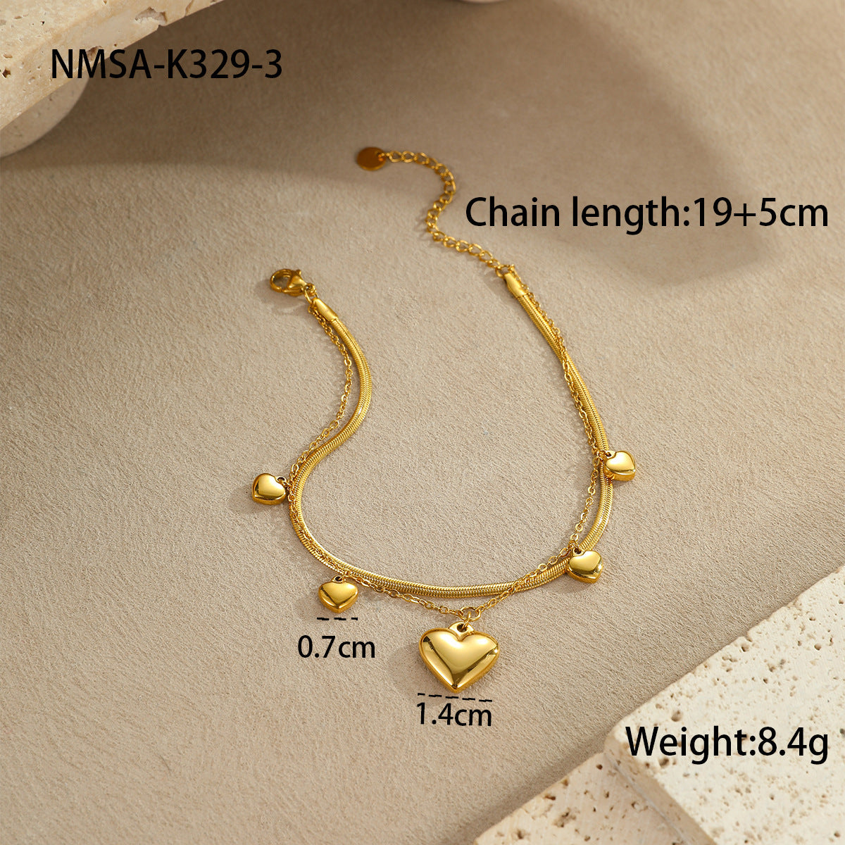 Ocean Style Stainless Steel Anklet