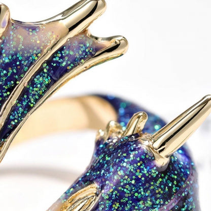 Starry Sky Dragon Ring