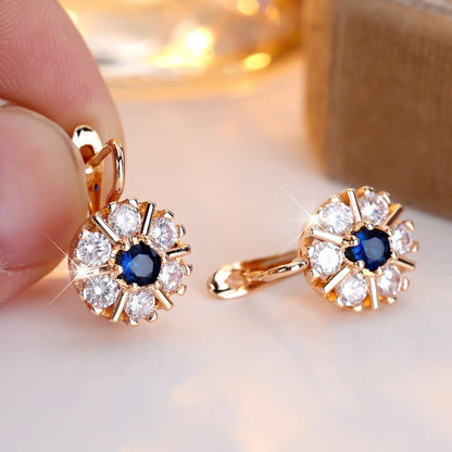 Elegant Flower Basket Earrings