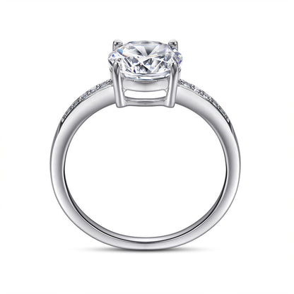 Elegant Zircon Silver Ring