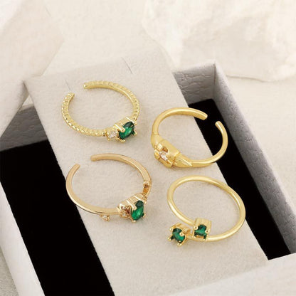 Zircon Sparkle Adjustable Ring