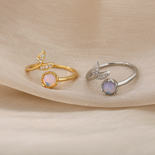 Elegant Flower Adjustable Ring