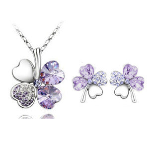 Four Leaf Clover Crystal Set