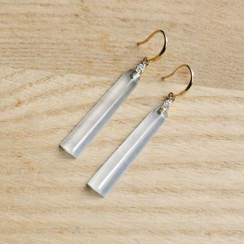 White Ice Plated Silver Earrings