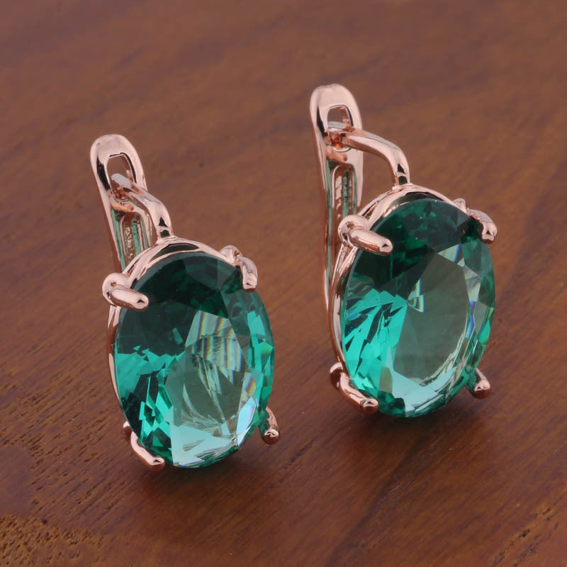 Romantic Retro Oval Earrings