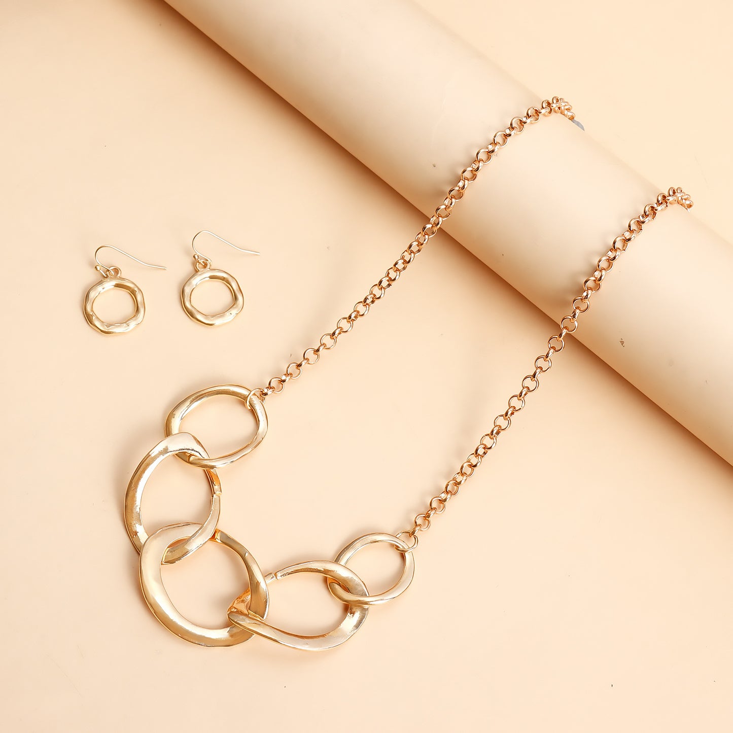 Geometric Hollow Stud Earrings