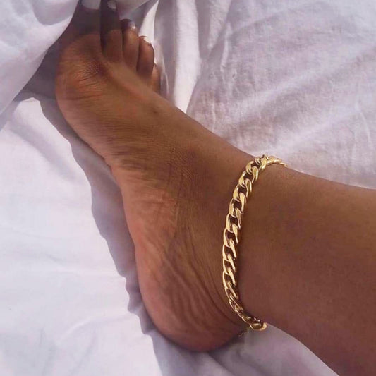 Titanium Steel Retro Anklet