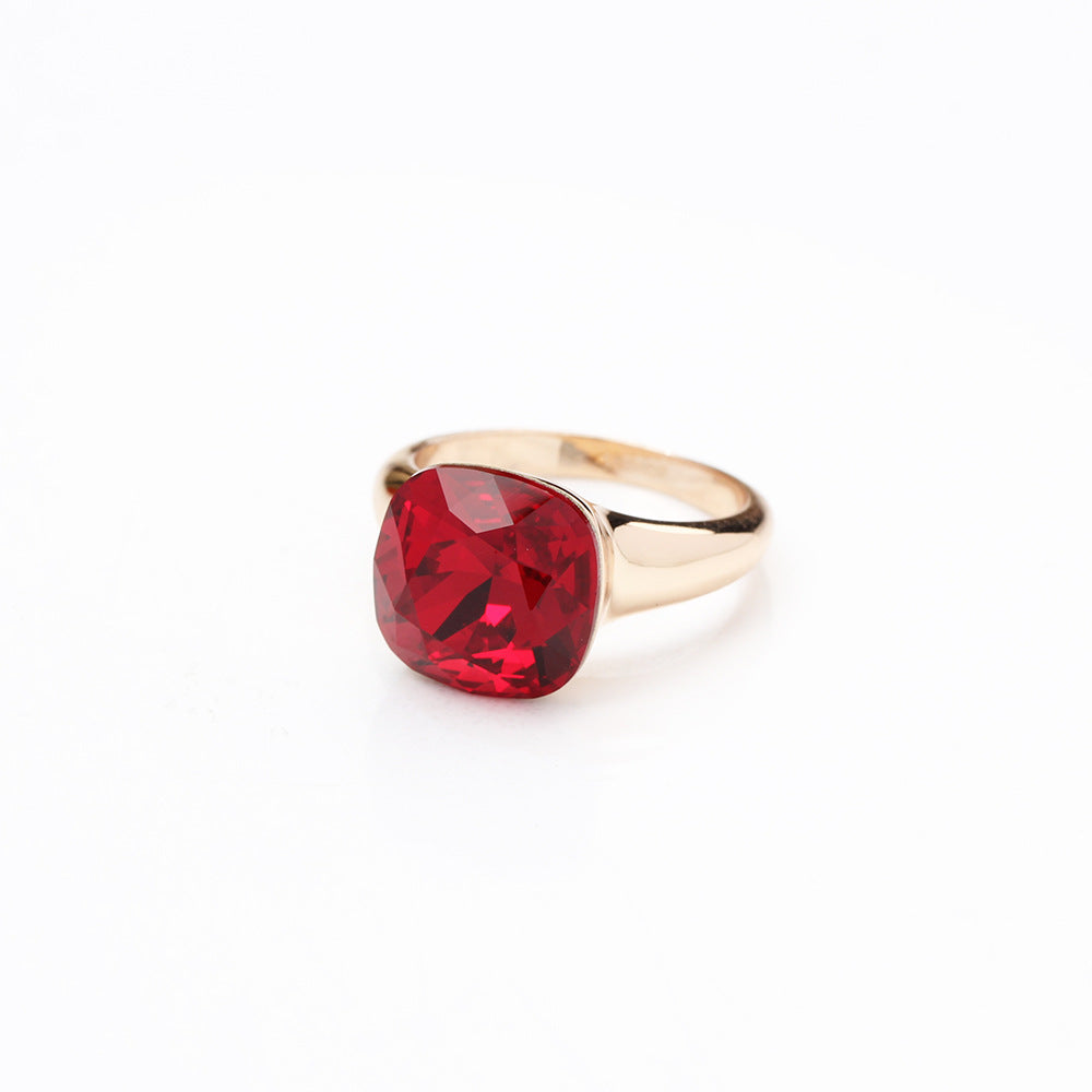 Classic Multi-Color Crystal Ring