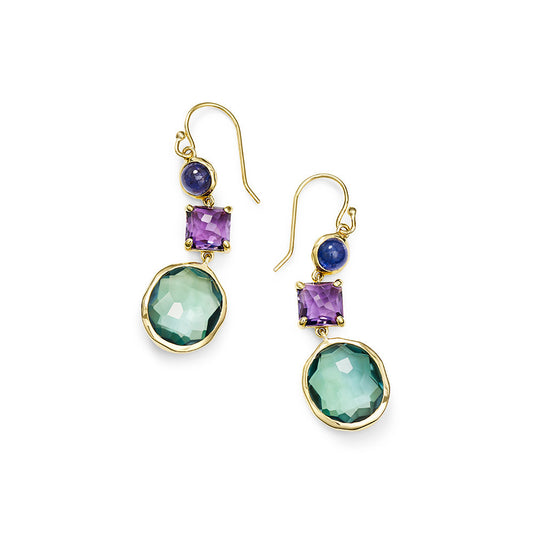 Elegant Gold Plated Rhinestone Earrings