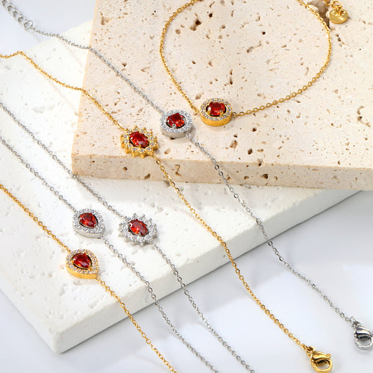 Elegant Round Drop Bracelet