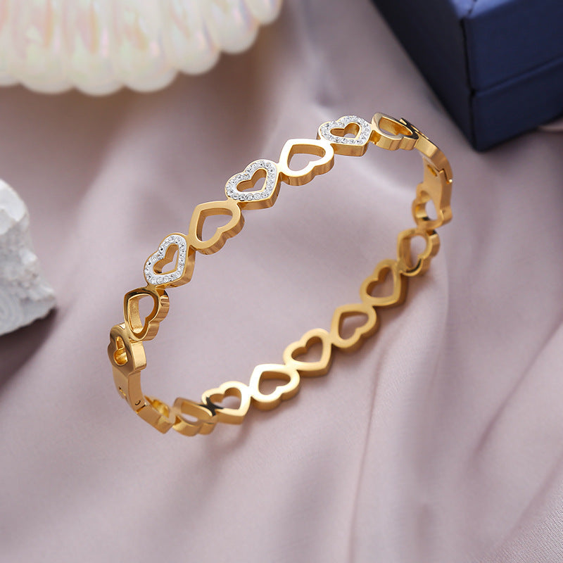 Heart to Heart Diamond Bracelet