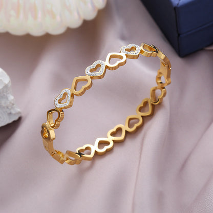 Heart to Heart Diamond Bracelet