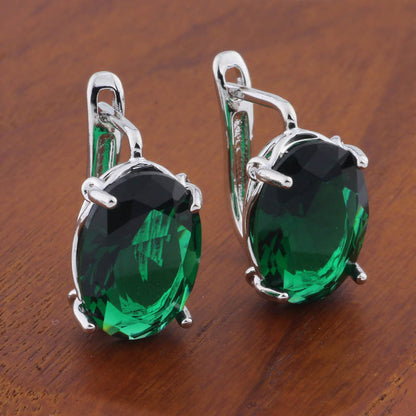 Romantic Retro Oval Earrings
