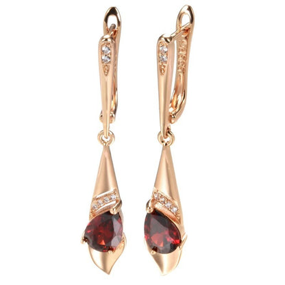 Elegant Zircon Geometric Earrings