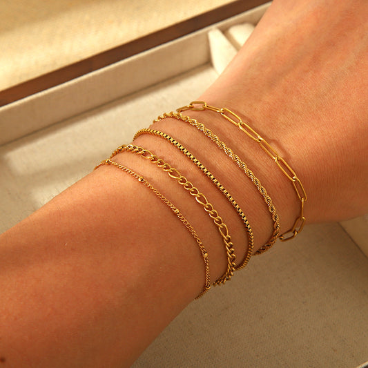 Elegant Gold Hemp Flower Bracelet