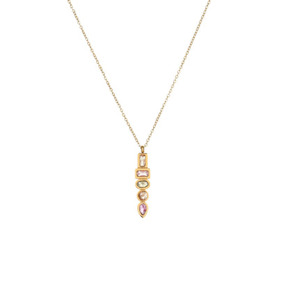 Zircon Star Pendant Necklace