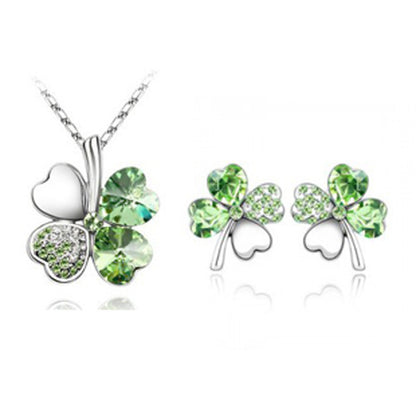 Four Leaf Clover Crystal Set