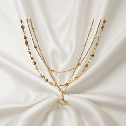 Rhinestone Star Pendant Necklace
