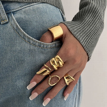 Irregular Geometric Open Ring