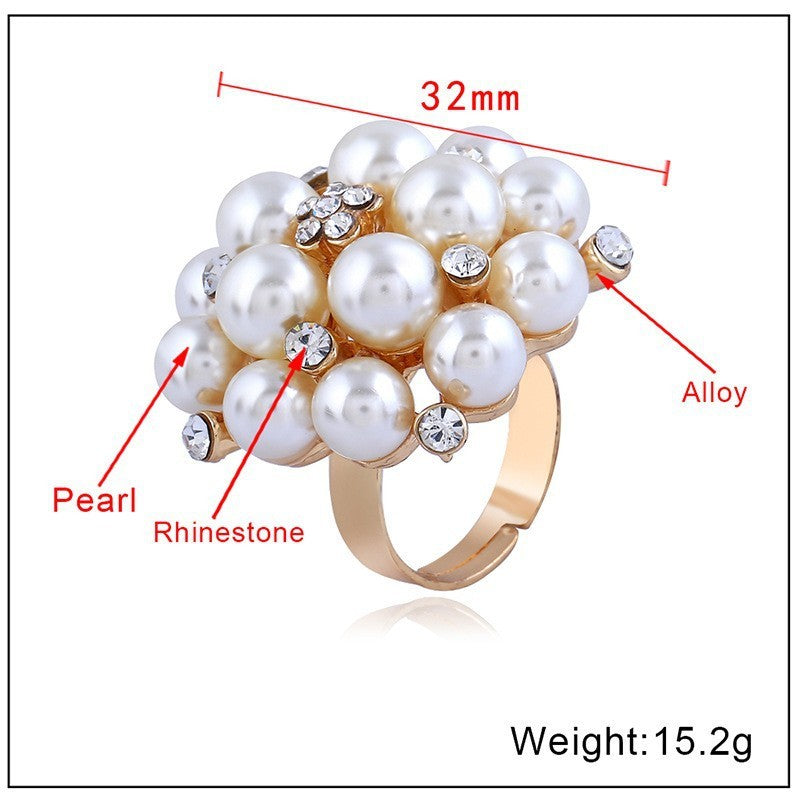 Adjustable Pearl Index Ring
