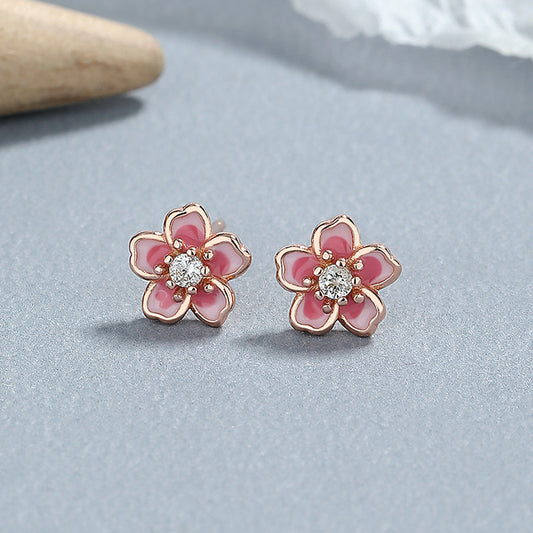 Sterling Silver Flower Earrings