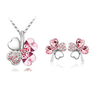 Four Leaf Clover Crystal Set