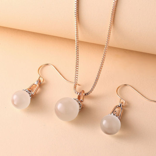 Geometric Resin Necklace Set