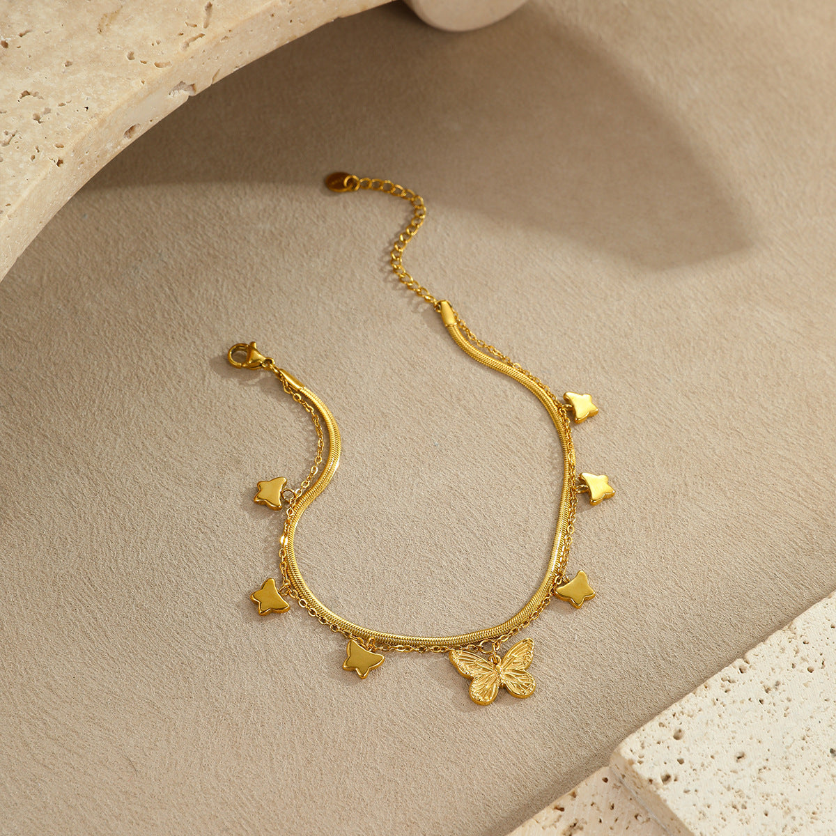 Ocean Style Stainless Steel Anklet
