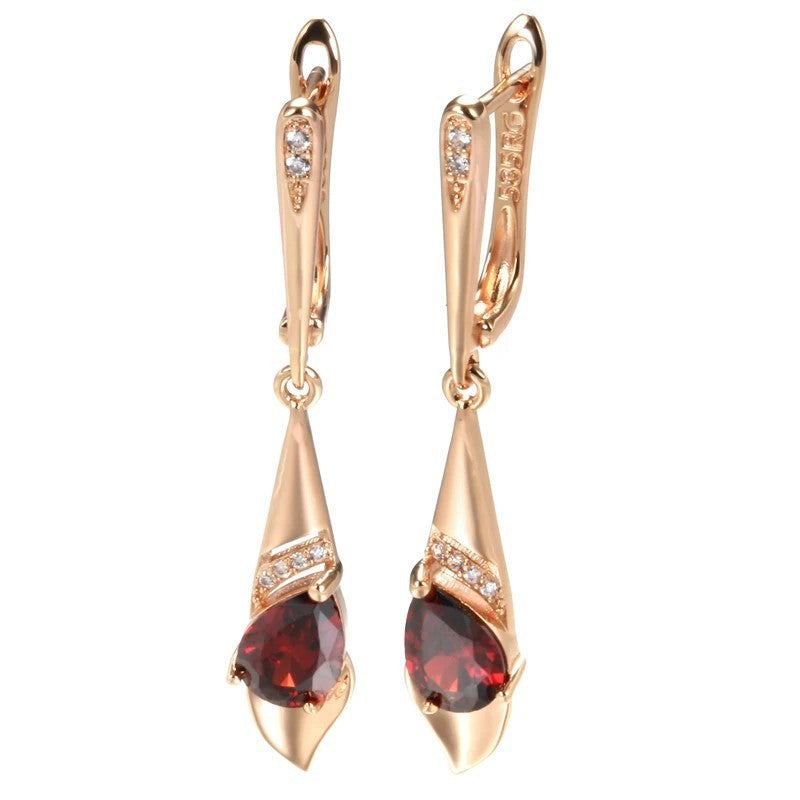 Elegant Zircon Geometric Earrings