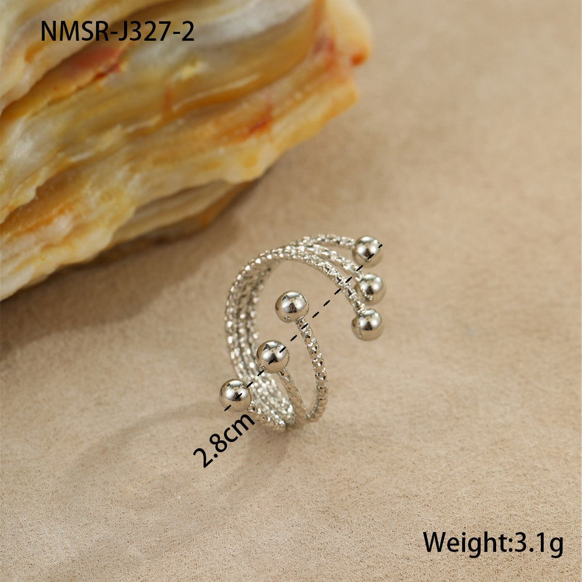Elegant 18K Gold Plated Bracelet Ring